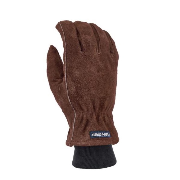 Firm Grip Large Winter Suede Leather Gloves with Insulated Fleece Liner - Picture 7 of 9